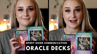 SPIRIT GUIDE COMMUNICATION WITH ORACLE CARDS  Beginners Process for Oracle Cards [upl. by Aytak]