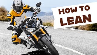 How to use Counter Steering to Lean and Turn Your Motorcycle [upl. by Ataynek]