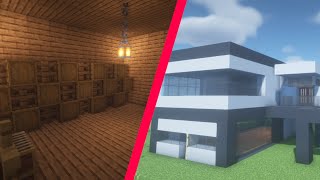 Weinkeller im MODERNEN Haus 2  Minecraft Builds [upl. by Maude]