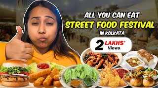 All You Can Eat Street Food Festival in Kolkata Gondhoraj MomoPav Bhaji amp more Lake Town Festival [upl. by Marijo]