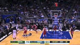 Arron Afflalo makes eight threepointers to lift Magic past Bucks [upl. by Noivax]