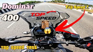 Dominar 400 top speed  Top speed test  Shoking Result 😨😱 [upl. by Nerol]