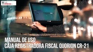 ¿Cómo ingreso un Descuento por Producto en la Caja Registradora Fiscal Quorion CR21 [upl. by Nade178]