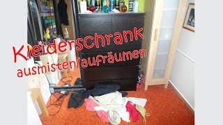 Kleiderschrank ausmistenaufräumen o [upl. by Mcmillan]