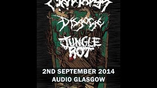 Disgorge US  Live at the Audio Glasgow September 2nd 2014 FULL SHOW [upl. by Tur]