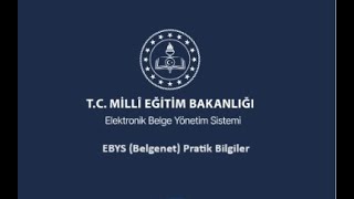 EBYS Belgenet Pratik Bilgiler 7  Gelen Evrakı Okuma ve Evrak Detayları [upl. by Ajet693]