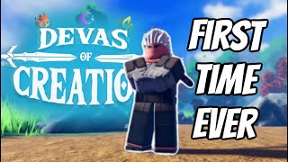 I Finally Played Devas Of Creation for the FIRST TIME  ROBLOX [upl. by Talich443]