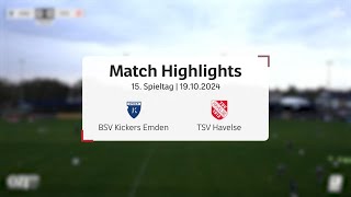 TSV Havelse kann das Topspiel gegen BSV Kickers Emden gewinnen l Regionalliga Nord 15Spieltag [upl. by Belldas]