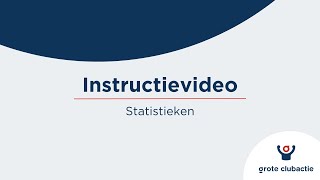 Instructievideo 6  Statistieken  Grote Clubactie 2024 [upl. by Einna447]