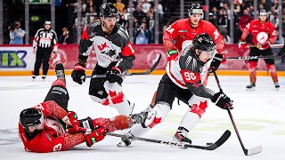 Highlights from Canada vs Hungary in 2024 IIHF World Championship pretournament action [upl. by Svoboda]