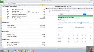 Measurement of Risk vs Rate of Return Sharpe Ratio Treynor Ratio and Jensens Alpha [upl. by Klarrisa856]