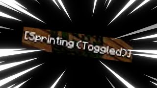 Its a lie you CAN toggle sprint in Minecraft 189 [upl. by Ziagos]