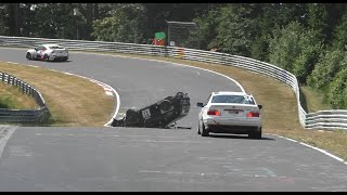 Nürburgring RCN 4 Highlights Big Crash Technical Defects Fails and Action [upl. by Lak607]