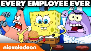 Every KRUSTY KRAB Employee Ever 🍔 SpongeBob  Nicktoons [upl. by Crandall142]