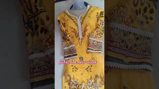 Lace design gala amp Sleeves  designer suite kurti ❤️👍 [upl. by Antoine]