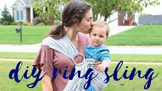 DIY Baby Ring Sling  Easy Tutorial [upl. by Cordova]