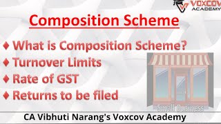 What is Composition Scheme under GST I Detailed analysis of Composition Scheme [upl. by Concordia]