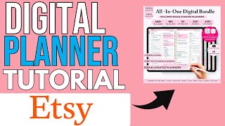 How to Create a Digital Planner to Sell on Etsy Step By Step [upl. by Buell]