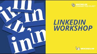 Linkedin Workshop  MICHELIN Connected Fleet [upl. by Bluh283]