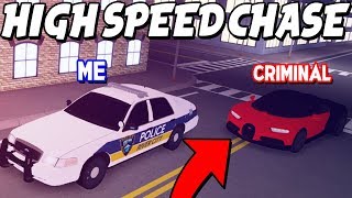 HIGH SPEED CHASING A BUGATTI CHIRON Roblox Emergency Response S2 1 [upl. by Goodspeed576]