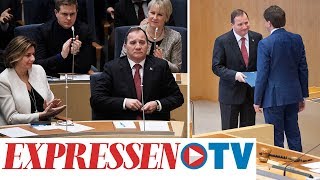 Här röstas Stefan Löfven fram som statsminister [upl. by Ahsekel]