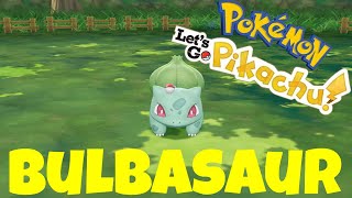 Pokemon LetS Go Viridian Forest With Bulbasaur Location [upl. by Jabin]