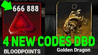 NEW DBD CODES FEBRUARY 2024 Lunar Dragon Year Dead by Daylight Codes Redeem Code BloodPoints Shards [upl. by Zampardi720]