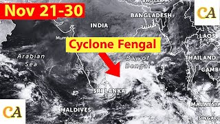 Upcoming Cyclone Fengal in Bay of Bengal Update Cyclonic Activities [upl. by Aenil]