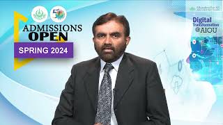 AIOU Admissions  Spring 2024  Phase1  ZiaUlHassnain Naqvi  AIOU [upl. by Herb]