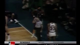 Wilt Chamberlain vs Kareem Abdul Jabbar fight 1972 season [upl. by Engamrahc]