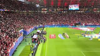 EURO 2024 – Last 16  Austria against Turkey – National Anthem Turkey  Österreichische Bundeshymne [upl. by Keele458]