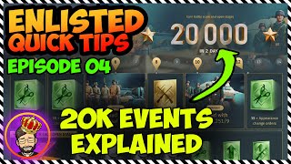 Enlisted Quick Tips for New Players • Episode 004 • 20k in 2 days Events EXPLAINED [upl. by Aleel]