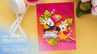 Spellbinders May 2024 Small Die of the Month – Tropical Friends [upl. by Oilut]