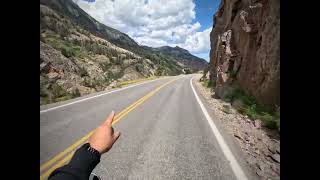 Red Mountain Pass from top to Ouray CO [upl. by Chappy]