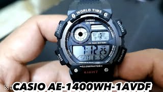 CASIO AE1400WH1AVDF OVERVIEW [upl. by Anileme]