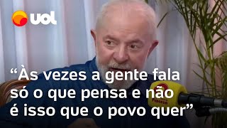 Lula diz que é preciso aprender a falar com o povo o que ele quer Às vezes fala só o que pensa [upl. by Henig]