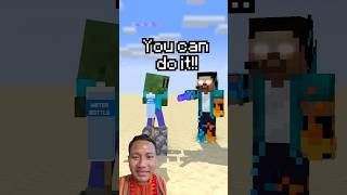 flip the water bottle minecraft shorts games [upl. by Assina]