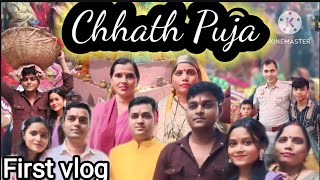 First vlog festival chhath Puja Baljeet Nagar vlog [upl. by Clementi610]