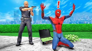 NOOB COP Arrests SPIDERMAN in GTA 5 [upl. by Rizzi]