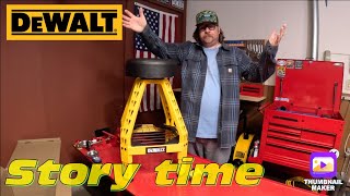 DeWalt swivel shop stool DXSTFH030 unboxing amp assembly Bonus Story [upl. by Pavior707]