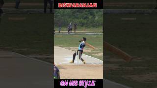 Biswaranjan Sahoo on his style 😈🏏  umpirebabul cricketreels trendingreels viralreels fanpage [upl. by Isahella767]