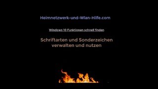 Schriftarten und Sonderzeichen unter Windows 10 nutzen und verwalten Spezialzeichen in Schriften [upl. by Aillimac595]