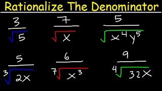 Rationalize the Denominator and Simplify With Radicals Variables Square Roots Cube Roots Algebra [upl. by Zerelda]