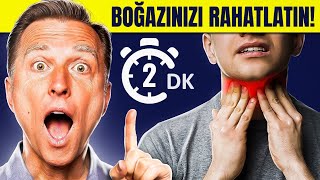 2 Dakikada Boğaz Ağrısından Kurtulma Yöntemi İlaçsız ve Doğal  Dr Berg Türkçe [upl. by Diannne]