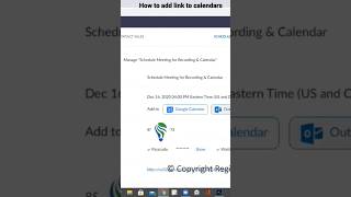 Clip Adding Zoom link into Calendar invites [upl. by Dorisa702]