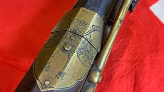 Japanese Tanegashima Matchlock Musket Antique Arquebus SakaiLeaves Ashigaru [upl. by Anirat]