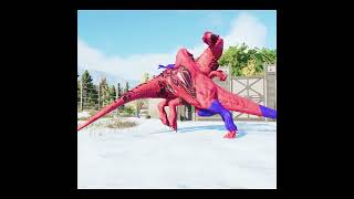 🦖 Jurassic World Evolution 2 🦕SpiderMan TRex VS Spinosaurus amp Indominus Rex Dinosaurs Fight [upl. by Chemar]