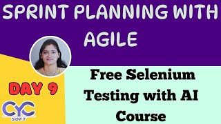 Sprint Planning With Agile Software Testing Coaching In Kukatpally Testing Classes Online CYCSOFT [upl. by Iives284]