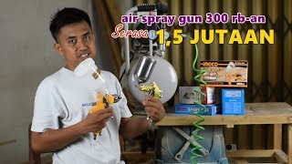 Perbedaan spray gun HVLP dengan Conventional biasa [upl. by Daas]