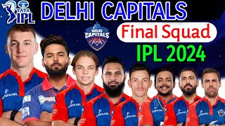 IPL 2024  Delhi Capitals Full amp Final Squad  Delhi Capitals Final Squad IPL 2024  IPL 2024 Delhi [upl. by Bandur]